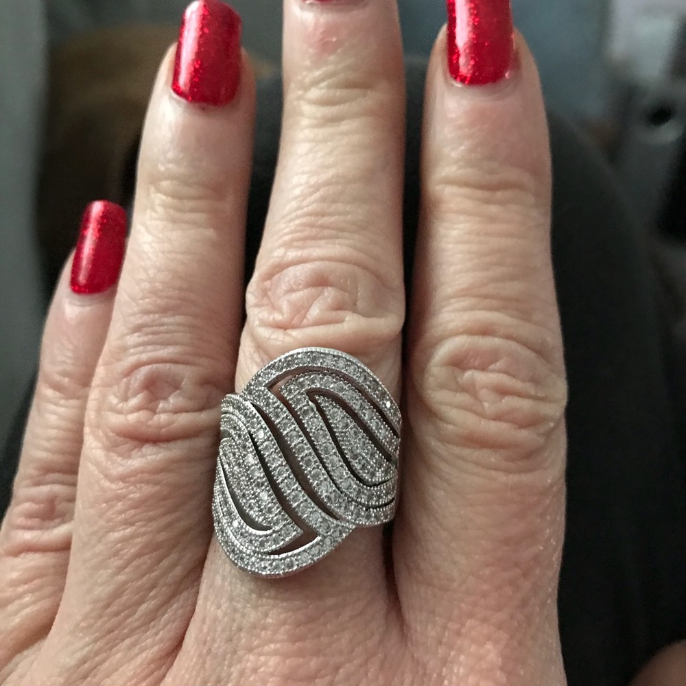 CZ sterling silver ring